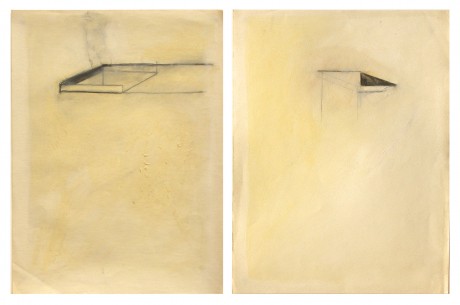 1994 - Sem título, pastel de óleo e grafite sobre papel, 30 x 20 cm cada (díptico)