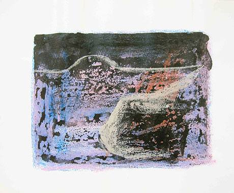 Ombre, 2012-15, pastel-de-óleo e tinta-da-china sobre papel, 30 x 40 cm
